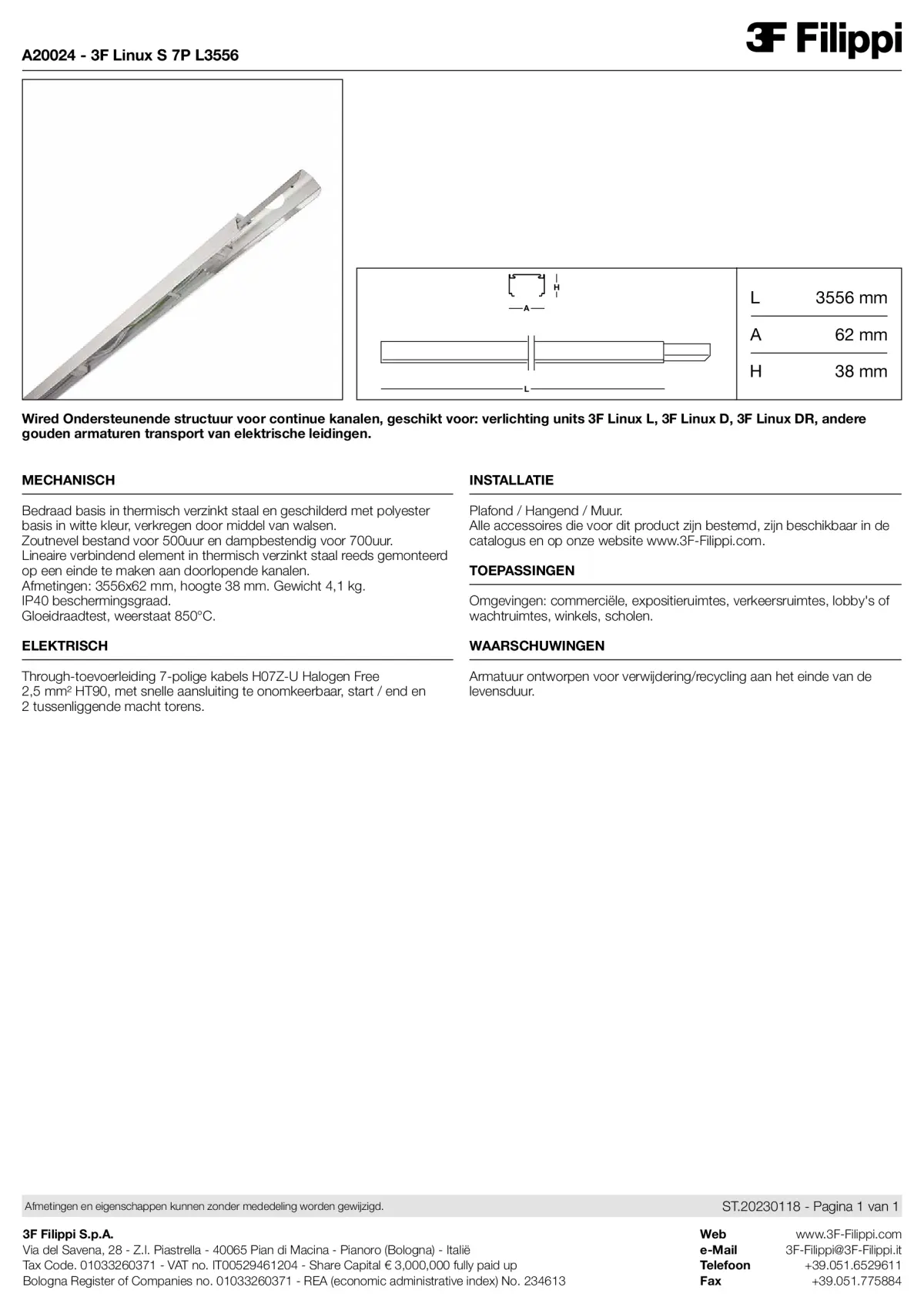 A20024 - 3F Linux S 7P L3556 - Datasheet - nl