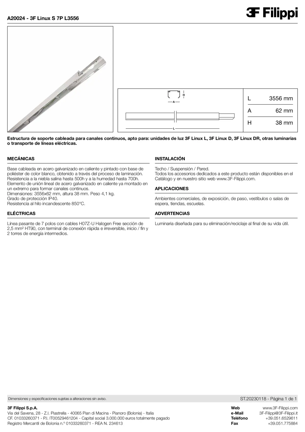 A20024 - 3F Linux S 7P L3556 - Datasheet - es