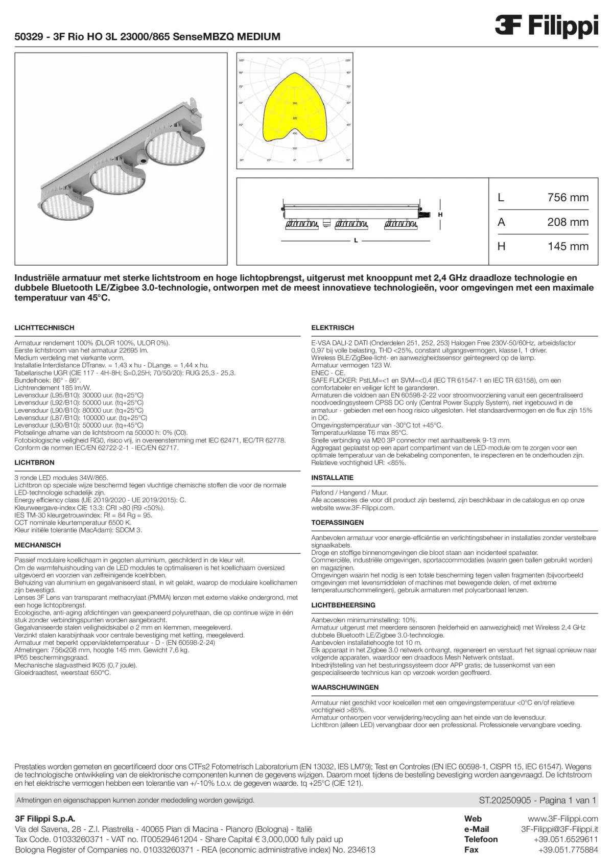 50329 - 3F Rio HO 3L 23000-865 SenseMBZQ MEDIUM - Datasheet - nl