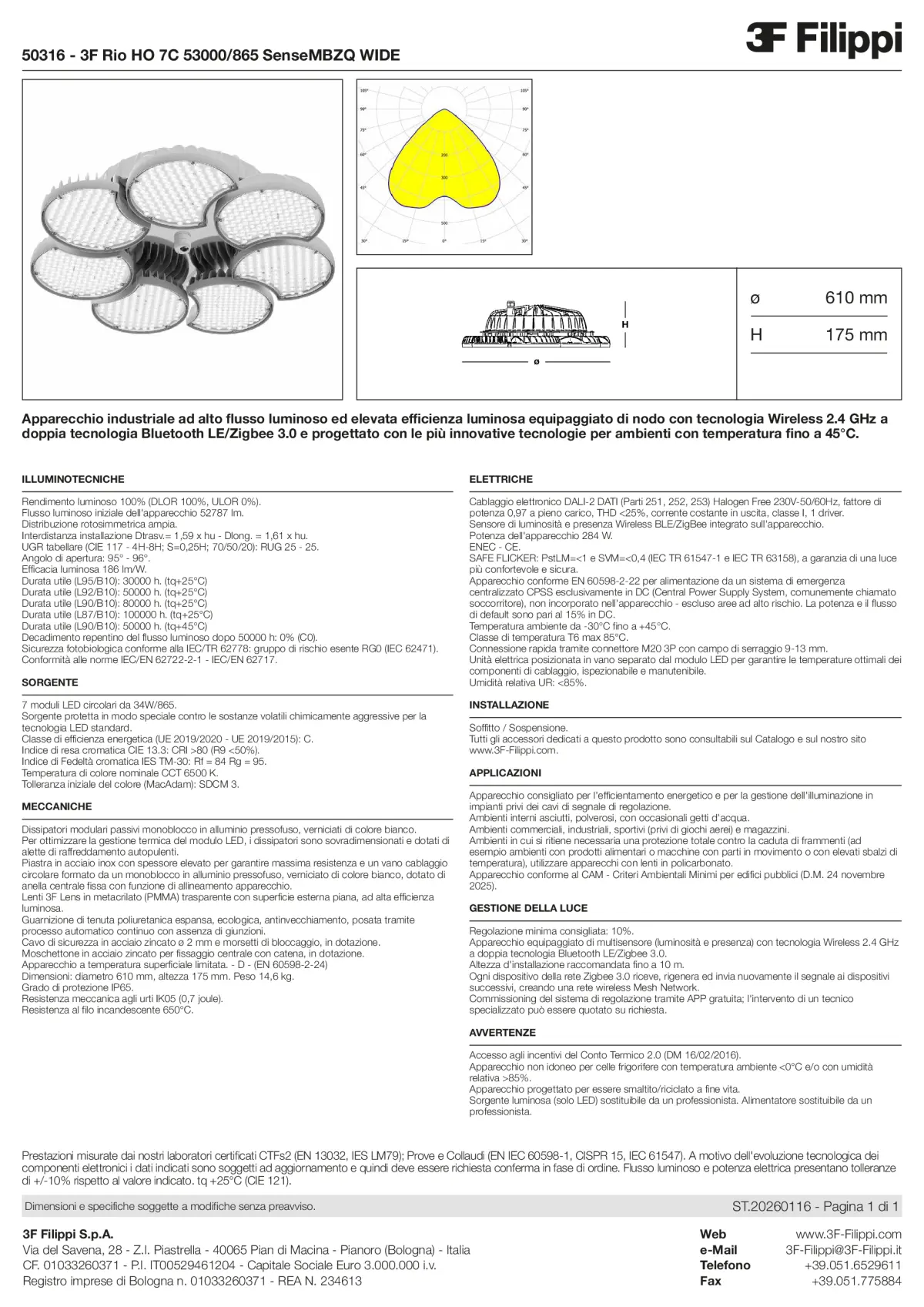 50316 - 3F Rio HO 7C 53000-865 SenseMBZQ WIDE - Datasheet - it