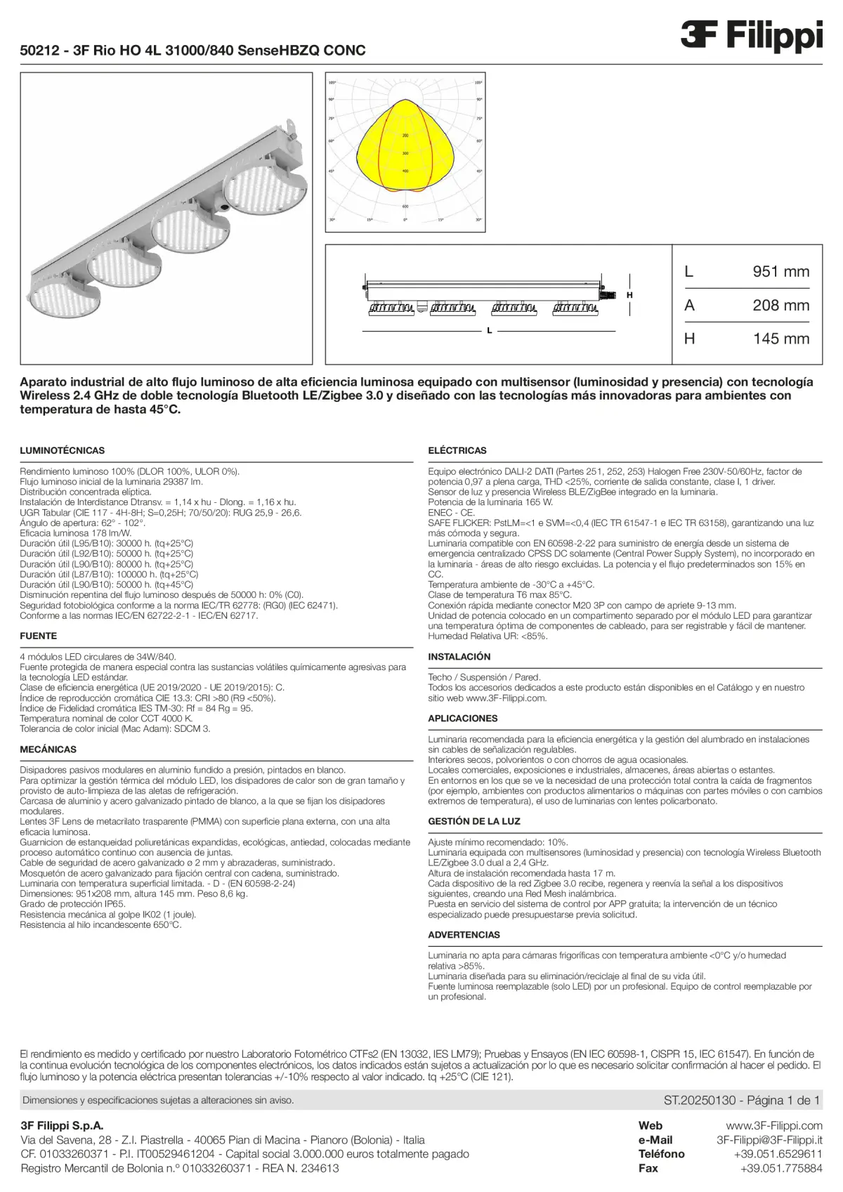 50212 - 3F Rio HO 4L 31000-840 SenseHBZQ CONC - Datasheet - es