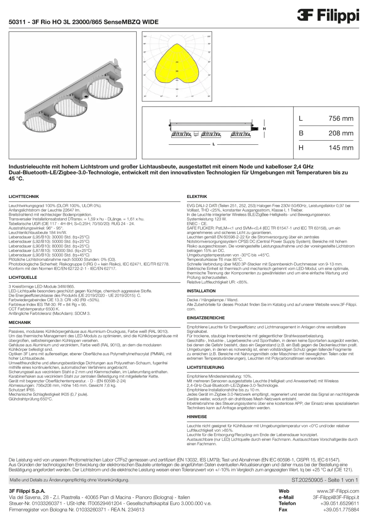 50311 - 3F Rio HO 3L 23000-865 SenseMBZQ WIDE - Datasheet - de