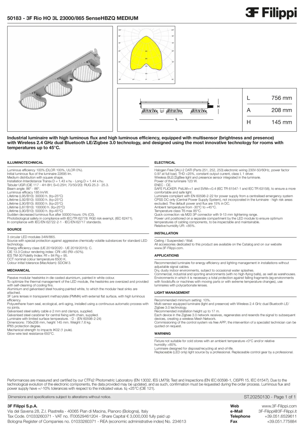 50183 - 3F Rio HO 3L 23000-865 SenseHBZQ MEDIUM - Datasheet - en