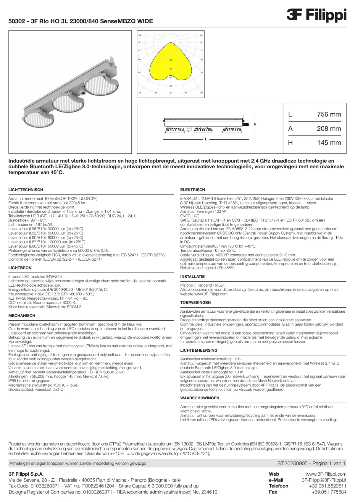 50302 - 3F Rio HO 3L 23000-840 SenseMBZQ WIDE - Datasheet - nl