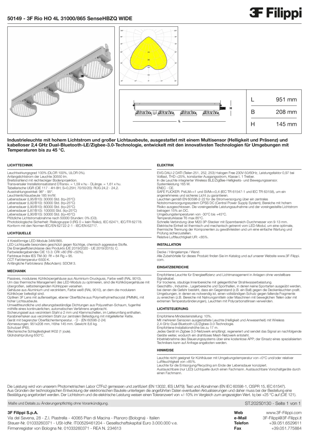 50149 - 3F Rio HO 4L 31000-865 SenseHBZQ WIDE - Datasheet - de