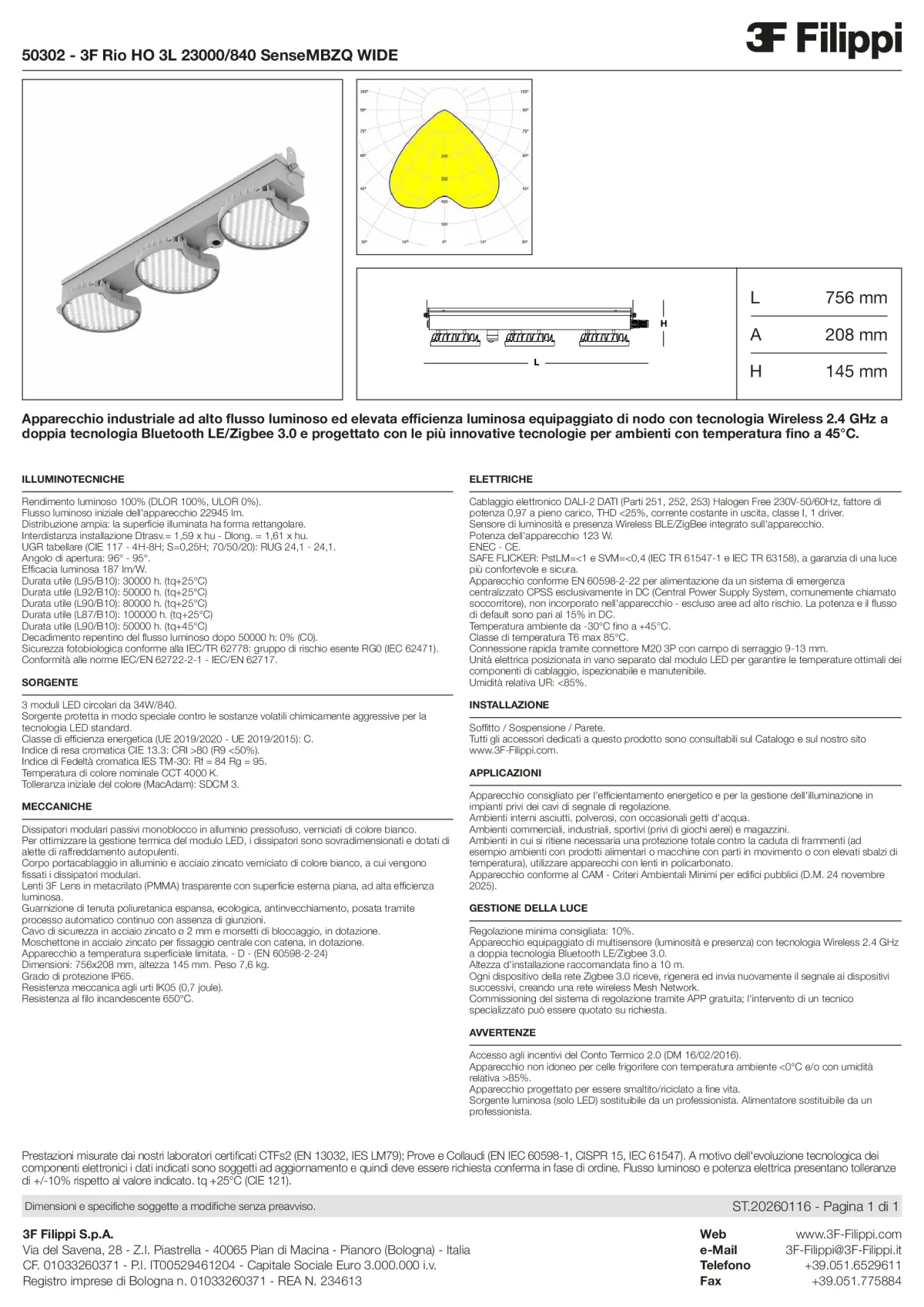 50302 - 3F Rio HO 3L 23000-840 SenseMBZQ WIDE - Datasheet - it