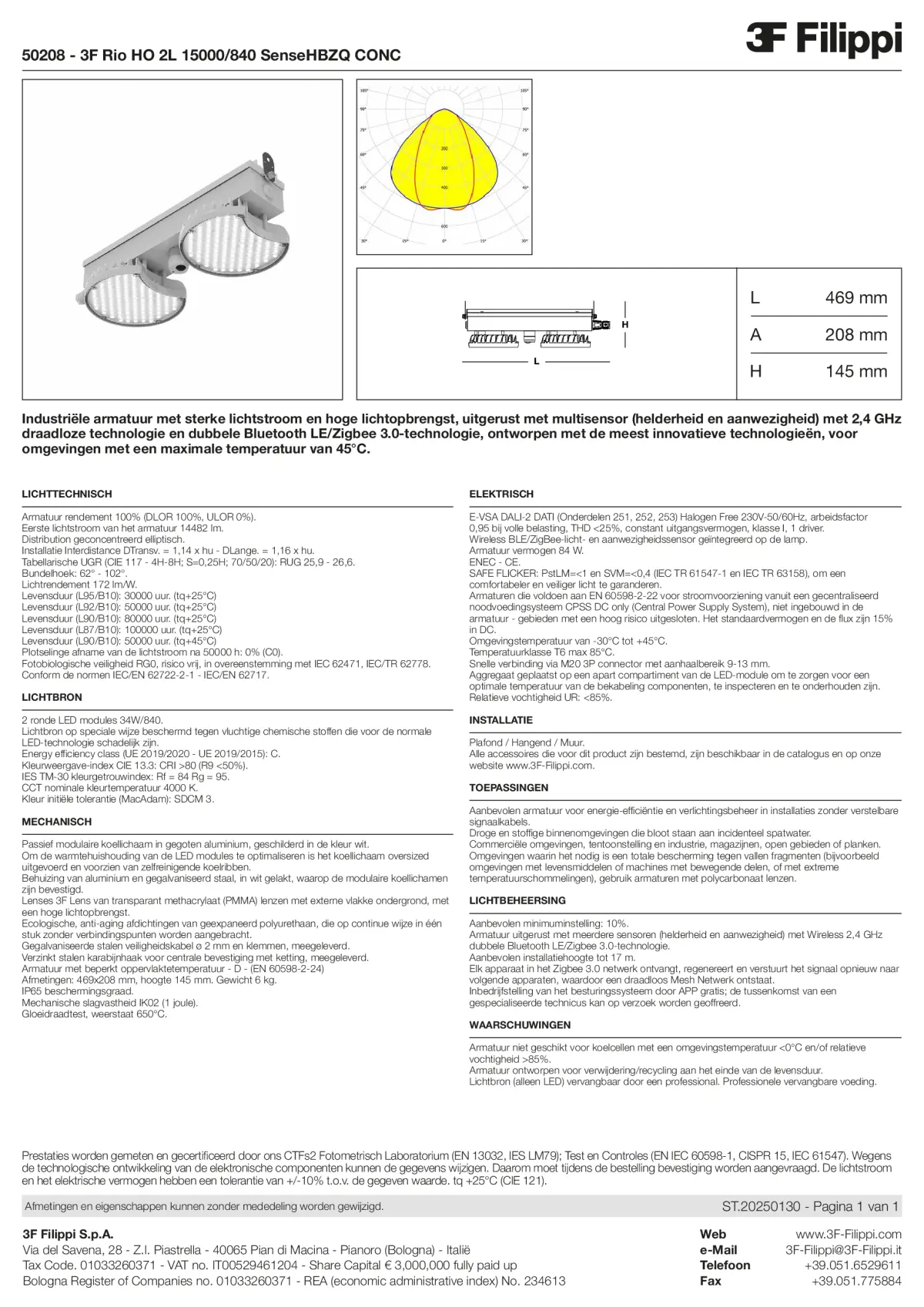 50208 - 3F Rio HO 2L 15000-840 SenseHBZQ CONC - Datasheet - nl