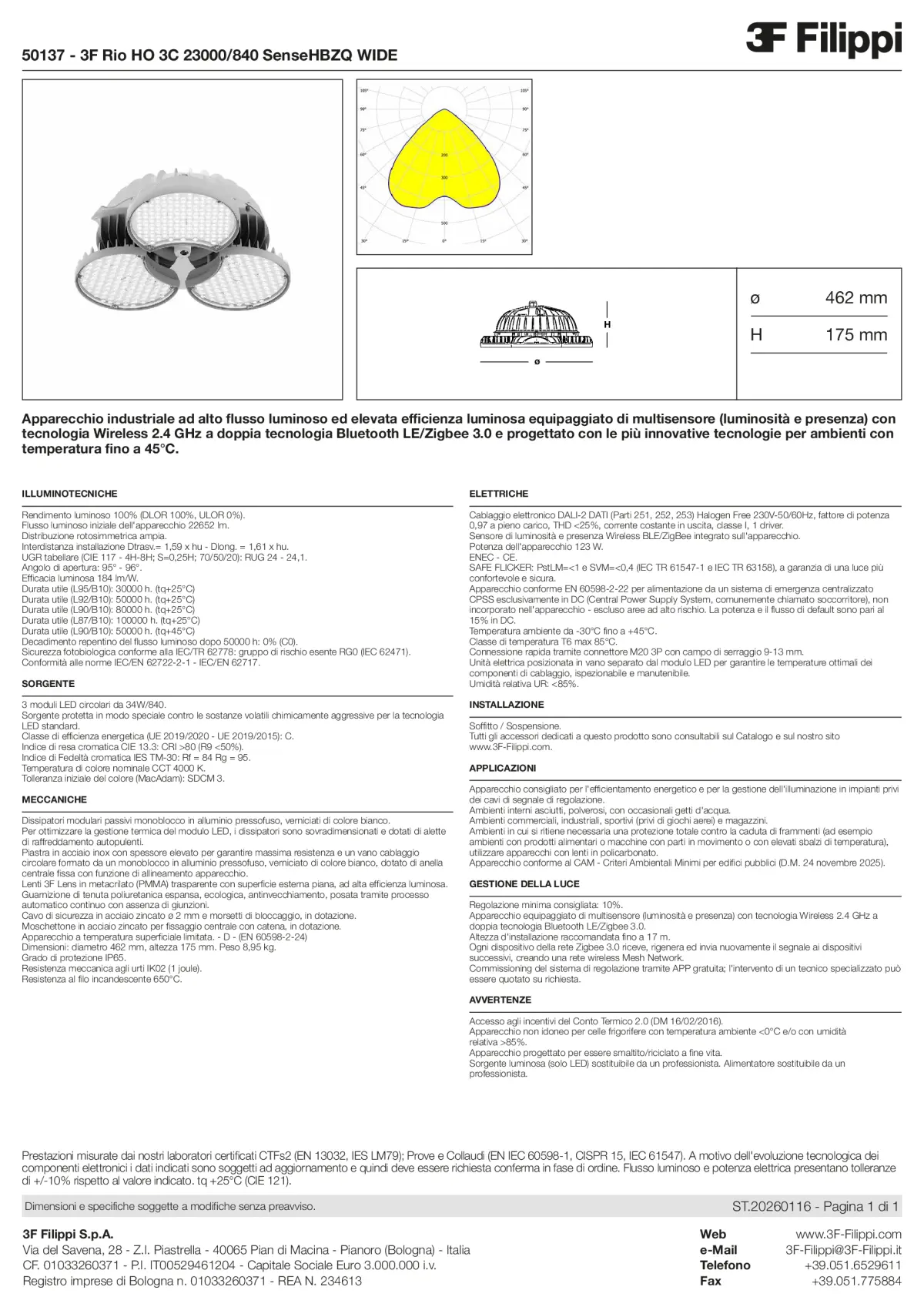 50137 - 3F Rio HO 3C 23000-840 SenseHBZQ WIDE - Datasheet - it