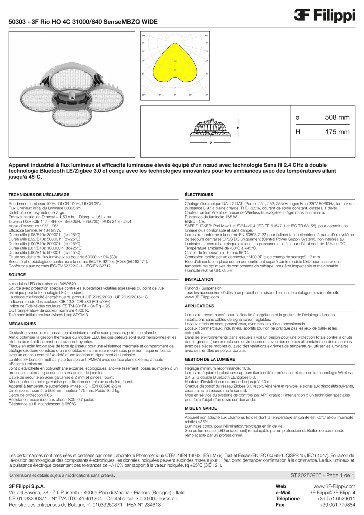 50303 - 3F Rio HO 4C 31000-840 SenseMBZQ WIDE - Datasheet - fr