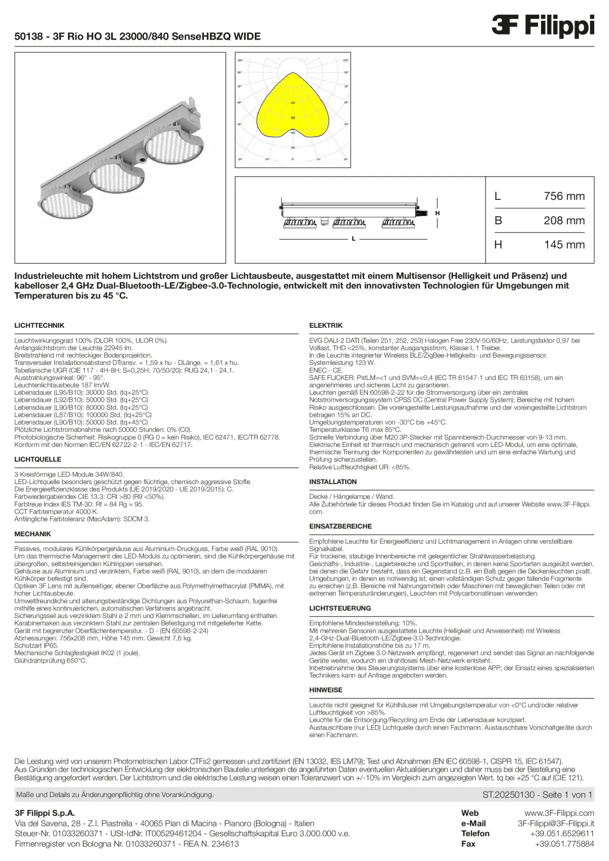 50138 - 3F Rio HO 3L 23000-840 SenseHBZQ WIDE - Datasheet - de