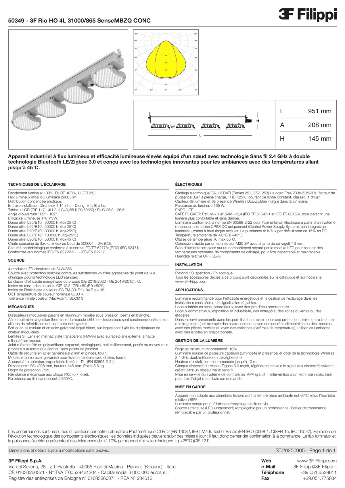 50349 - 3F Rio HO 4L 31000-865 SenseMBZQ CONC - Datasheet - fr