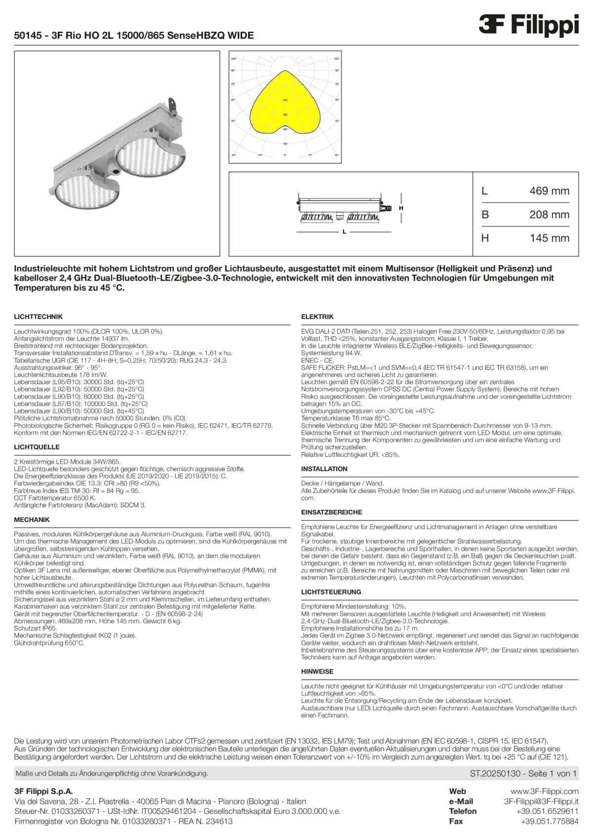 50145 - 3F Rio HO 2L 15000-865 SenseHBZQ WIDE - Datasheet - de